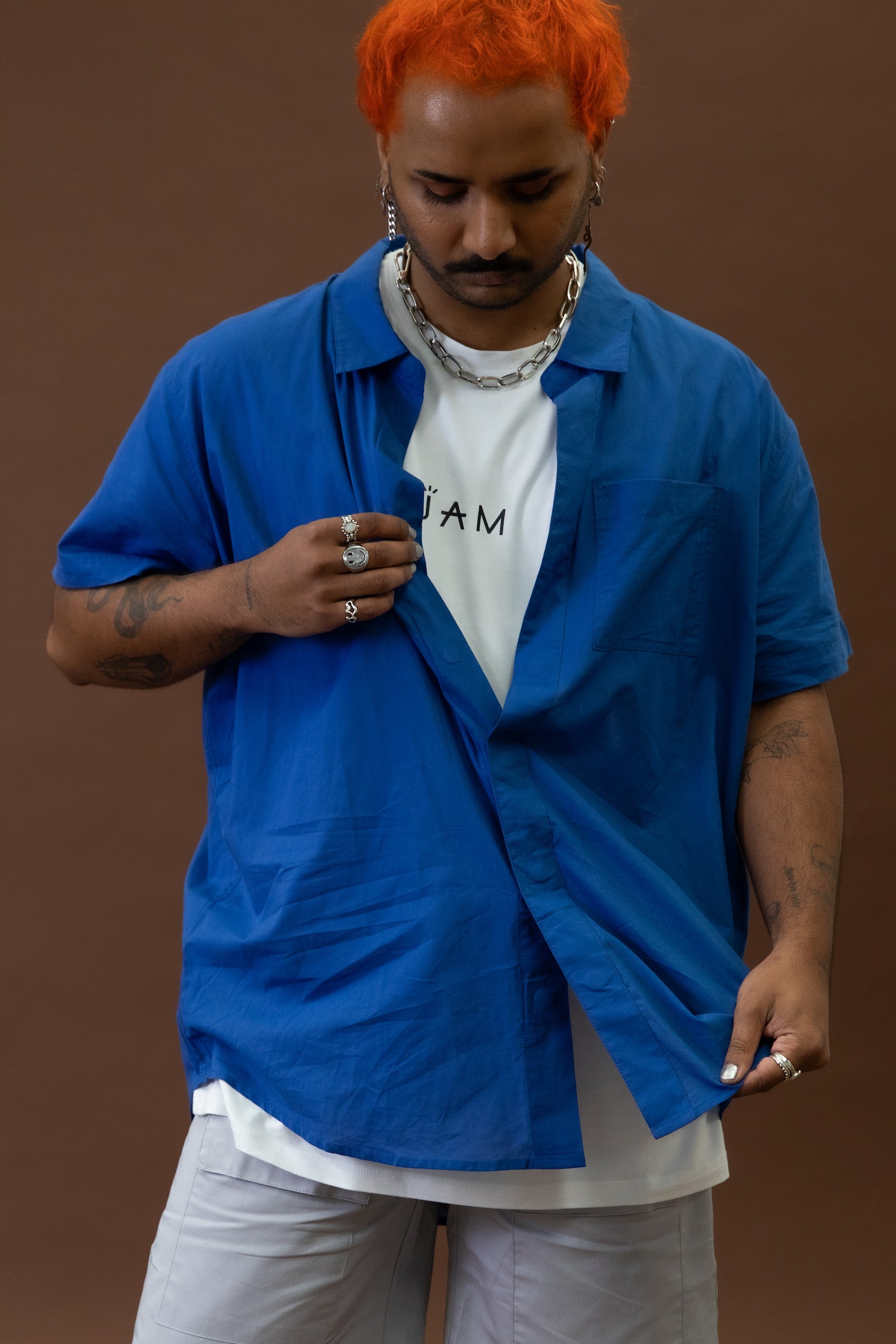 Adaptive Magnetic Short Sleeve Shirt